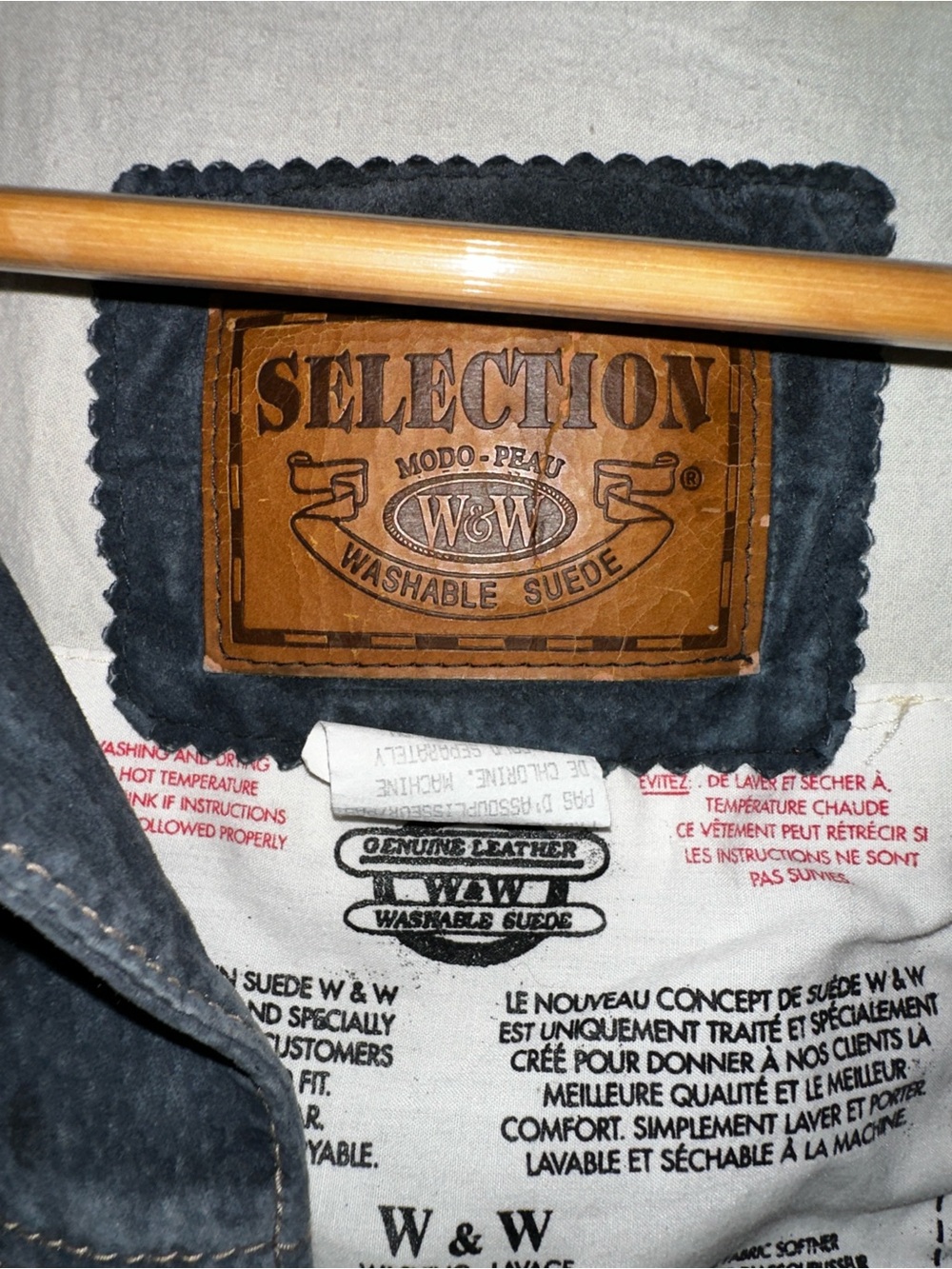 Vintage Washable Pig Suede Chore Coat - Picture 5 of 10
